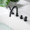Kibi Circular Deck Mounted Bathtub Faucet with Hand Shower, Matte Black KTF3101MB - alternate 8